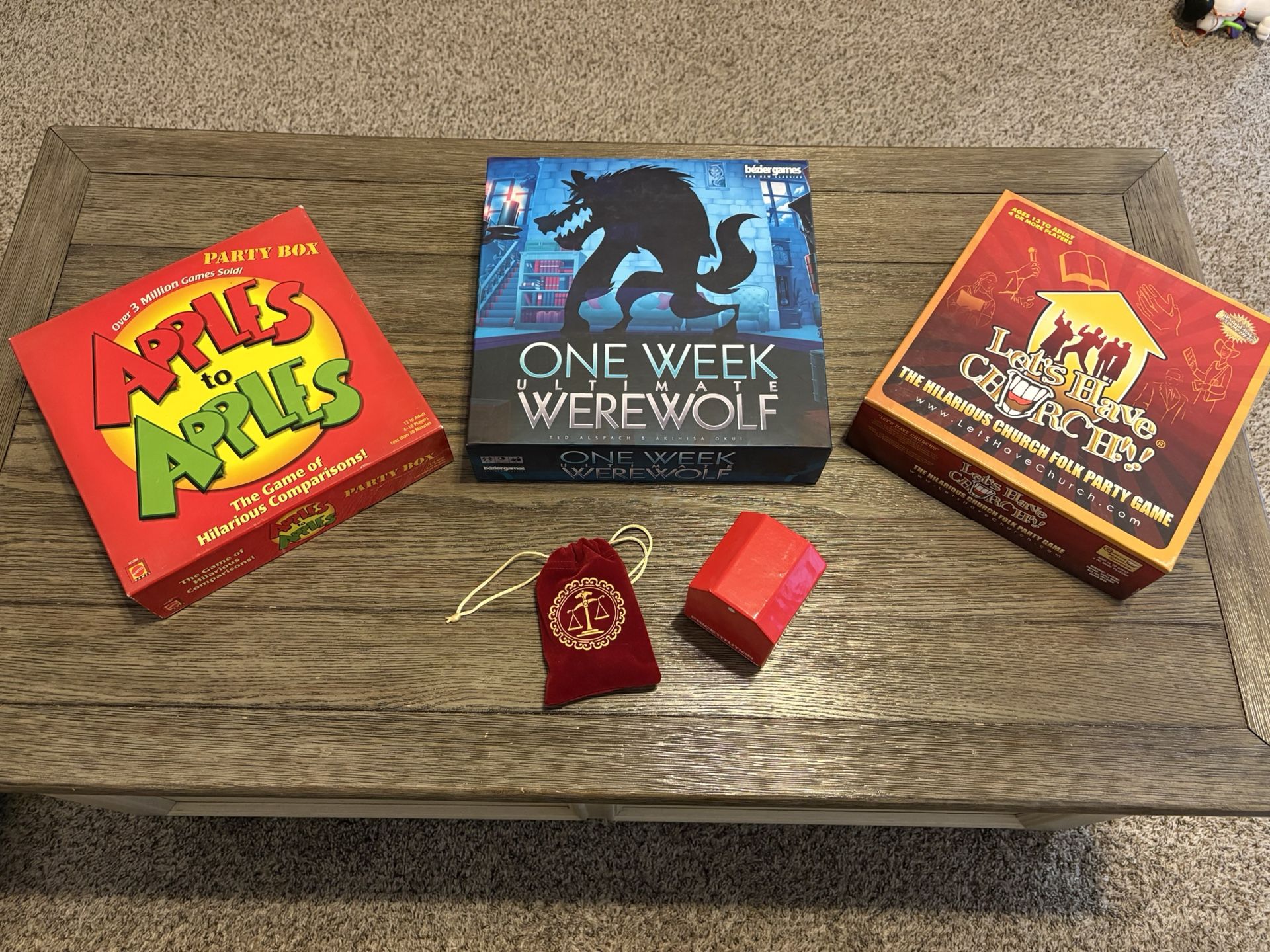 Party & Family Game Bundle – Apples to Apples, Let’s Have Church, Pricetitution & More