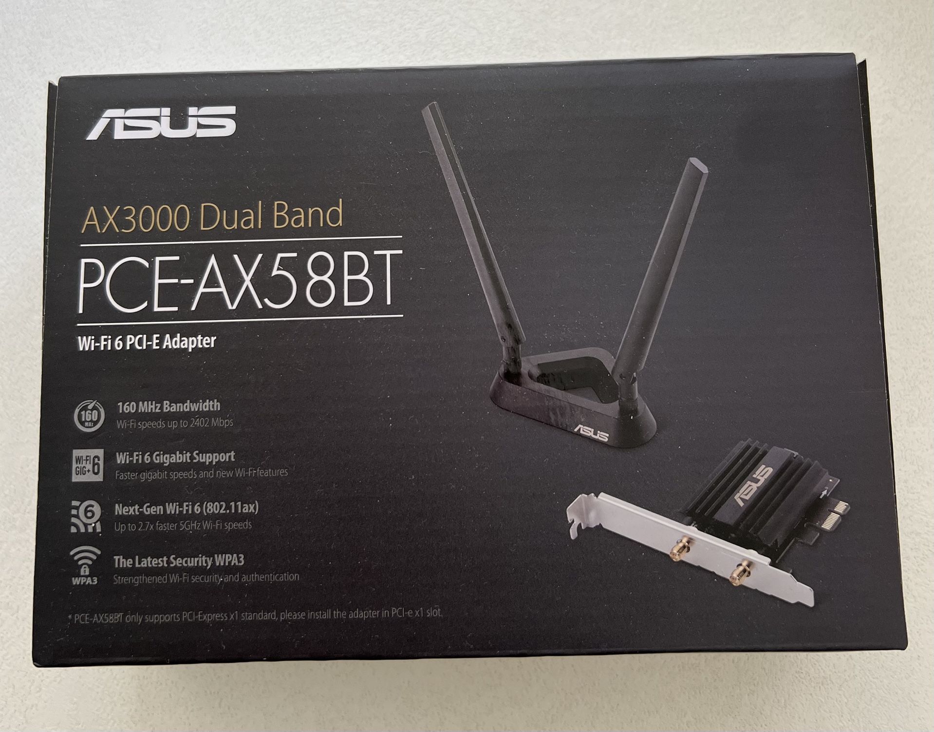 ASUS AX3000 PCI-E WiFi 6 + Bluetooth Card