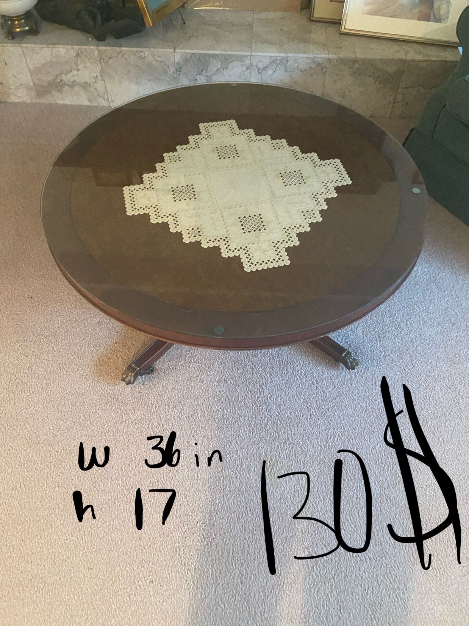 Vintage Mahogany Table 