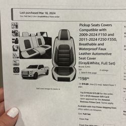 Ford F150 Seat Covers