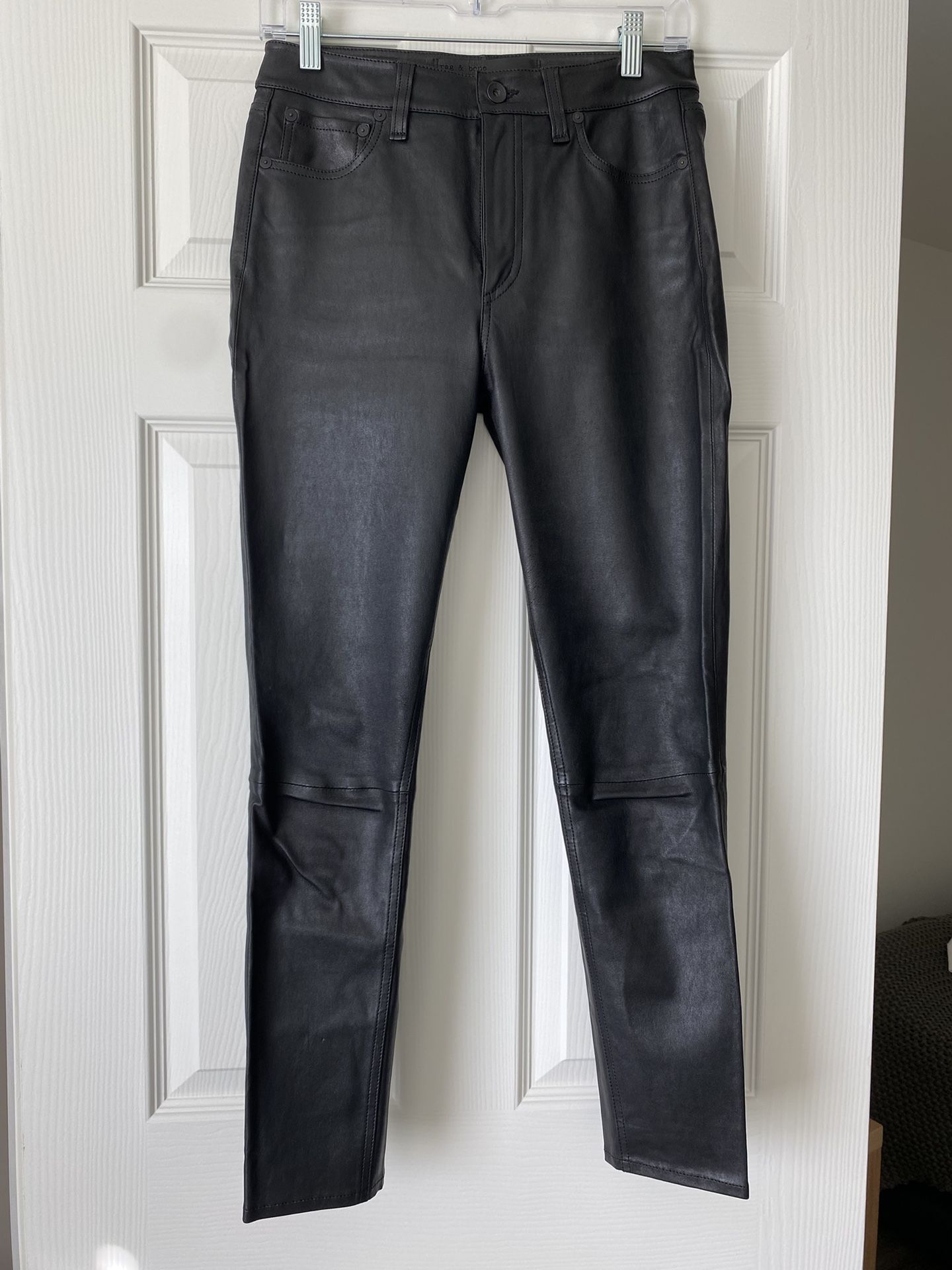 Real Leather Pants - Rag & Bone - Size 25