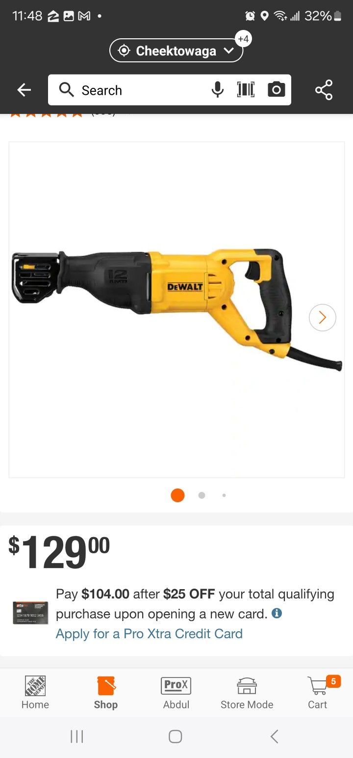 dewalt reciprocating saw