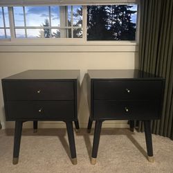 Navy Blue Side Tables 