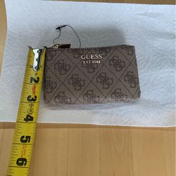 Guess Coin Wallet With Clear ID Pocket 