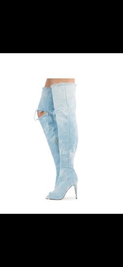 Brand new jean boots