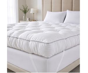 SHOUREN 5 Inch Memory Foam Mattress Topper King for Back Pain Relief, Extra Thick Gel Memory Foam Bed Topper, Soft Fluffy Supportive Pressure Relief M