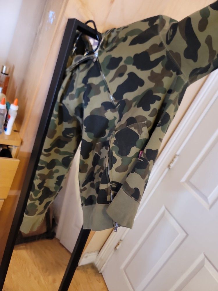 Bape Green Hoodie