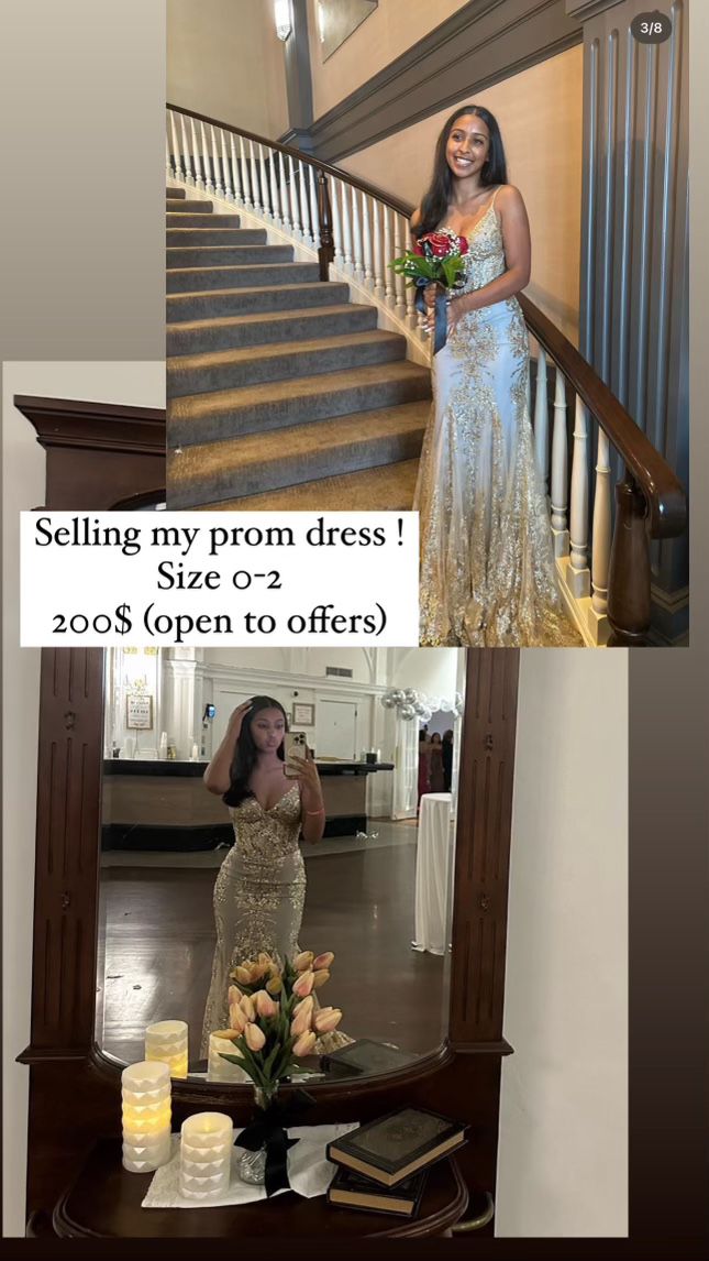 SIZE 0-2 PROM DRESS, PRICE NEGOTIABLE!!!!