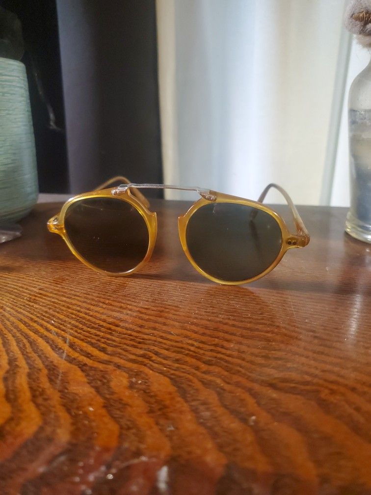 "Orion" Sunglasses With Metal Fittings "1990's" W/case $220