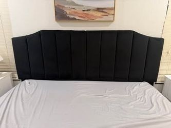 Velvet Black Headboard