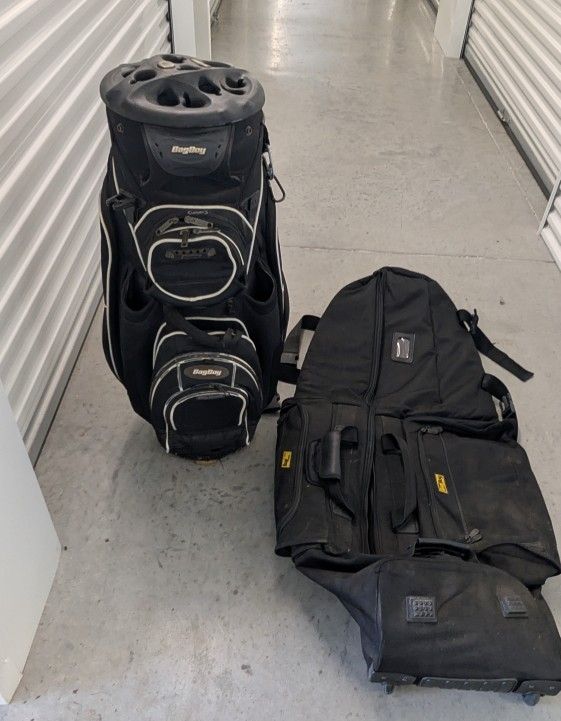 Bag boy soft side rolling golf bag carrier