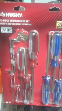12 piece screwdriver set.