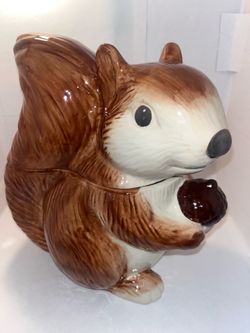 Squirrel cookie Jar