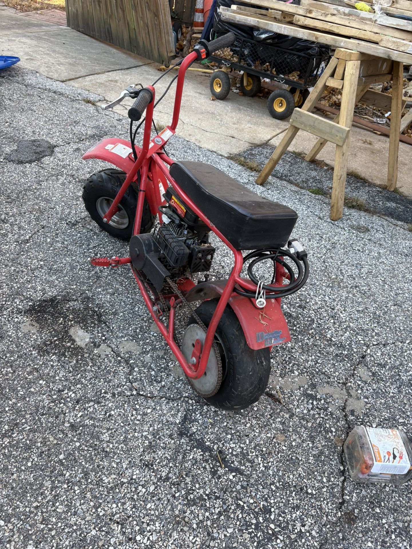 Doodlebug Red Mini Bike