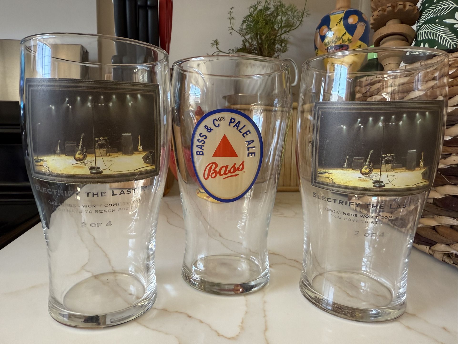 Glass Beer Cups Bass Pale Ale Music Band