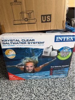 Intex saltwater system for above ground pool