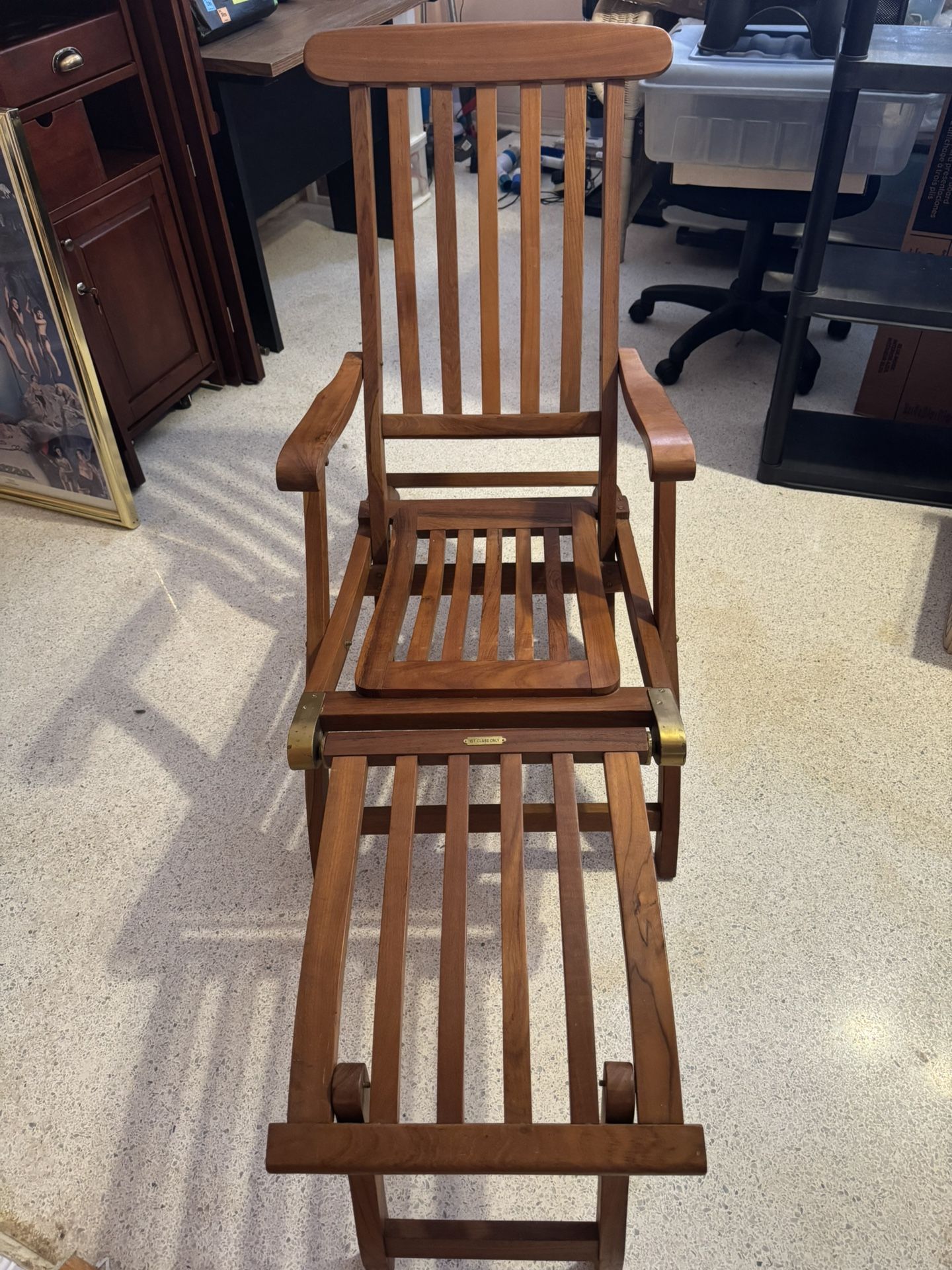 S S New Amsterdam Folding Teak Deck Chair