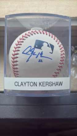 Clayton Kershaw Autograph Ball