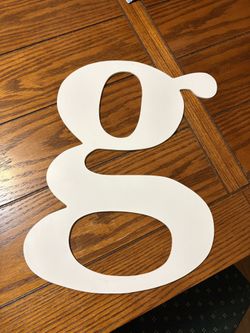 Decorative Wooden Letter g