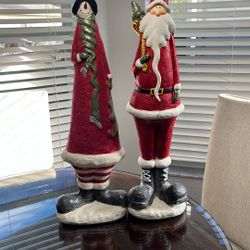 24” Santa And Snowman-$30-obo