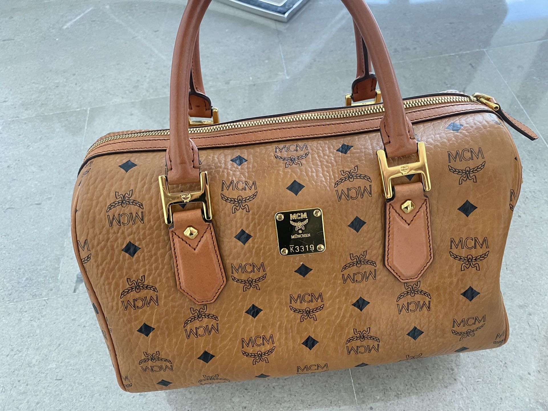 MCM Boston Bag- Heritage Collection