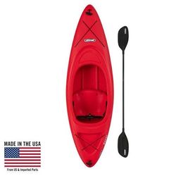 lifetime pacer 8 ft sit inside kayak fire red