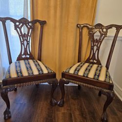 Chippendale Style Mahogany Chairs