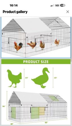 Metal chicken coop