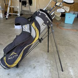 Junior Golf Clubs, Irons and Bag