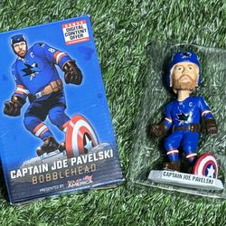 San Jose Sharks Joe Pavelsky Captain America Bobblehead