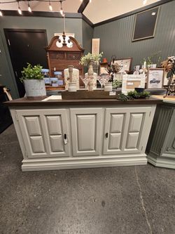 Newly Refinished White Buffet