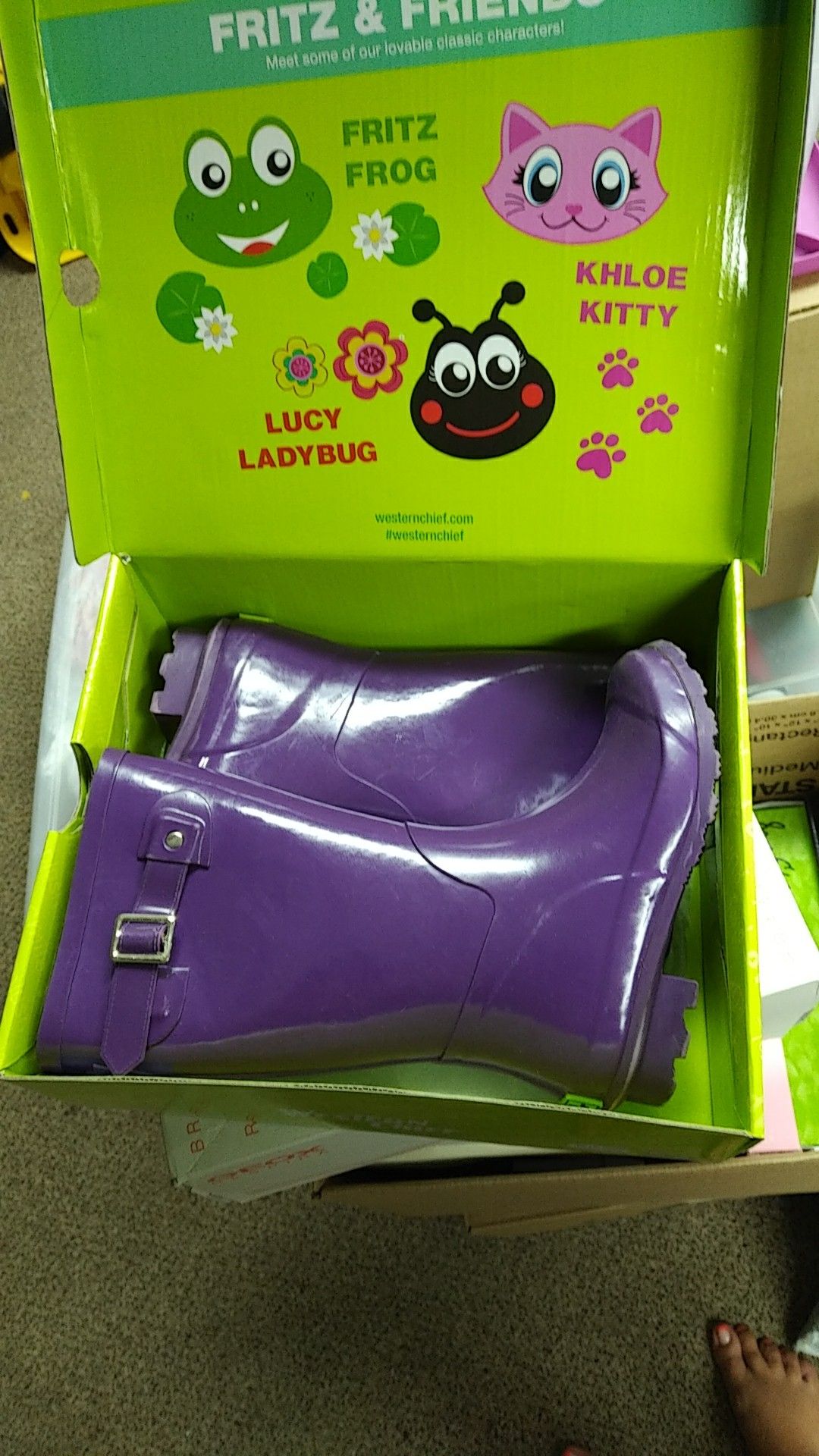 Purple Rain Boots size 1