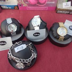 Disney Collectoble Watches $50 Each, Stainless Steel With New Batteries And SN"s