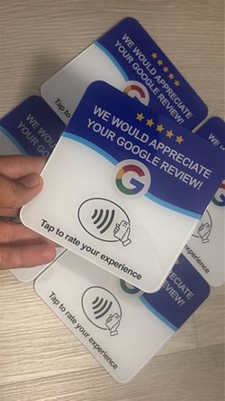 Google Review NFC Tap Cards 15 for 1