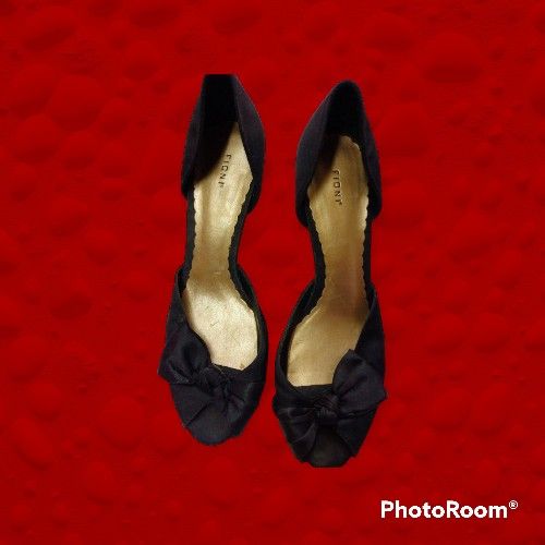 Women's Fioni Black Open-Toed High Heels