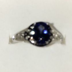 Size 7 tanzanite Sterling Silver Ring