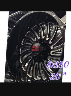 Heavy-duty 20s for your 2500/3500 HD! 🛞💪 ​⚡ Size: 20" 💥 Bolt Pattern: 8x180 🛻 Fits: Chevy Silverado & GMC Sierra 2500HD / 3500HD 🔥 Built tough fo