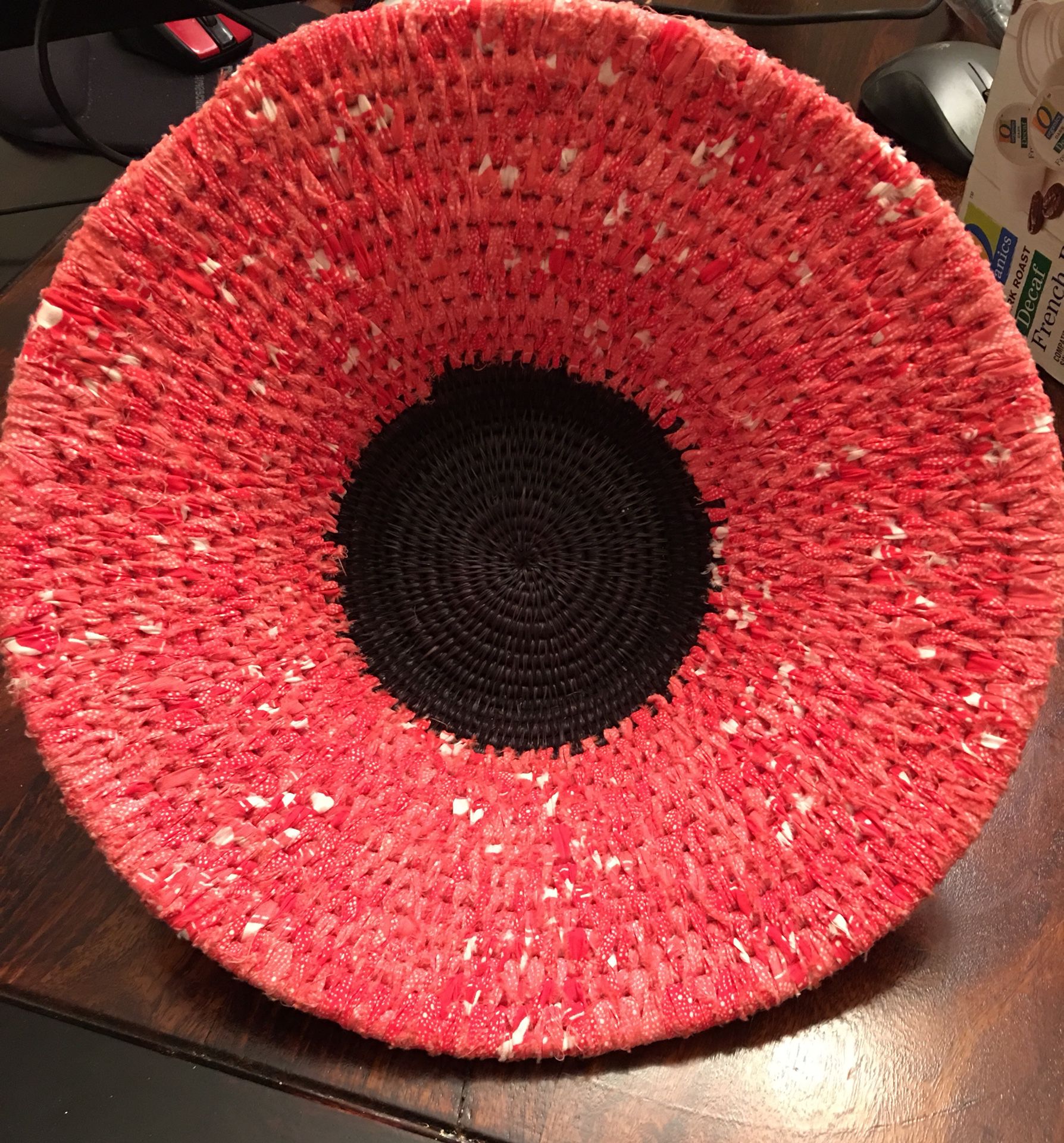 Handmade South African woven basket