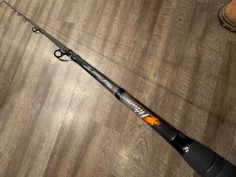 New 8’ XH Phenix Black Diamond salt water conventional fishing rod.