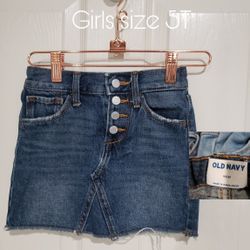 Toddler Girl Size 5T Jean Skirt