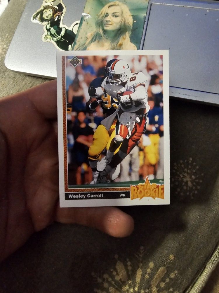 Wesley Carroll Football Card