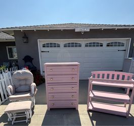 Dusty Rose pink 3 piece nursery set AVAILABLE
