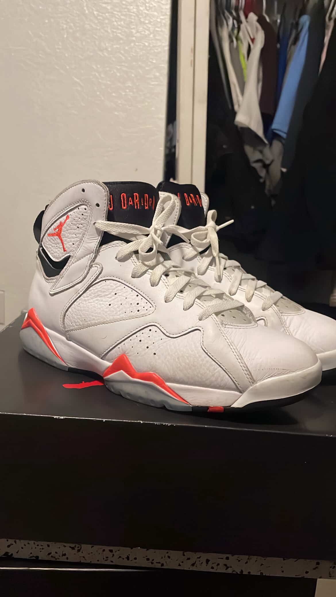 Air Jordan 7 Retro White Infrared Text For Offer