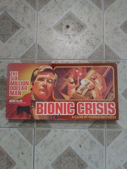 VINTAGE SIX MILLION DOLLAR MAN BIONIC CRISIS BOARD GAME