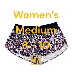 Women's Champion Medium 8 - 10 Shorts Sport Pattern Activewear Athletic Active