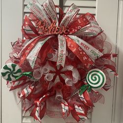 Handmade Christmas Candy land Wreath