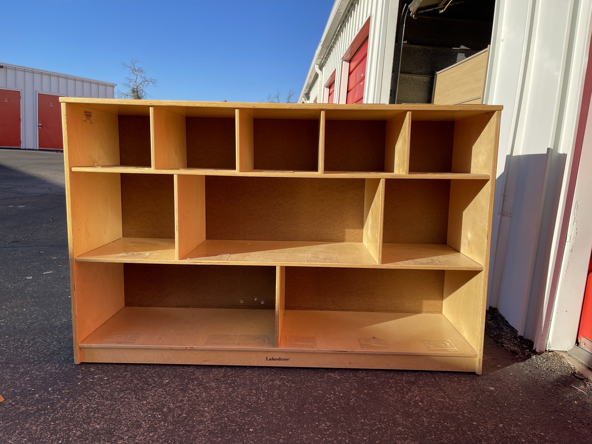 Day Care Preschool Montessori Storage Bookshelves Wooden Unit