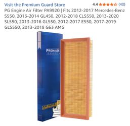 PG Engine Air Filter PA9920 | Fits 2012-2017 Mercedes-Benz 