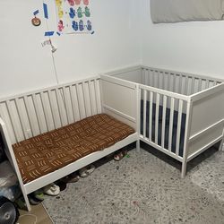 2 IKEA Sundvik cribs for sale