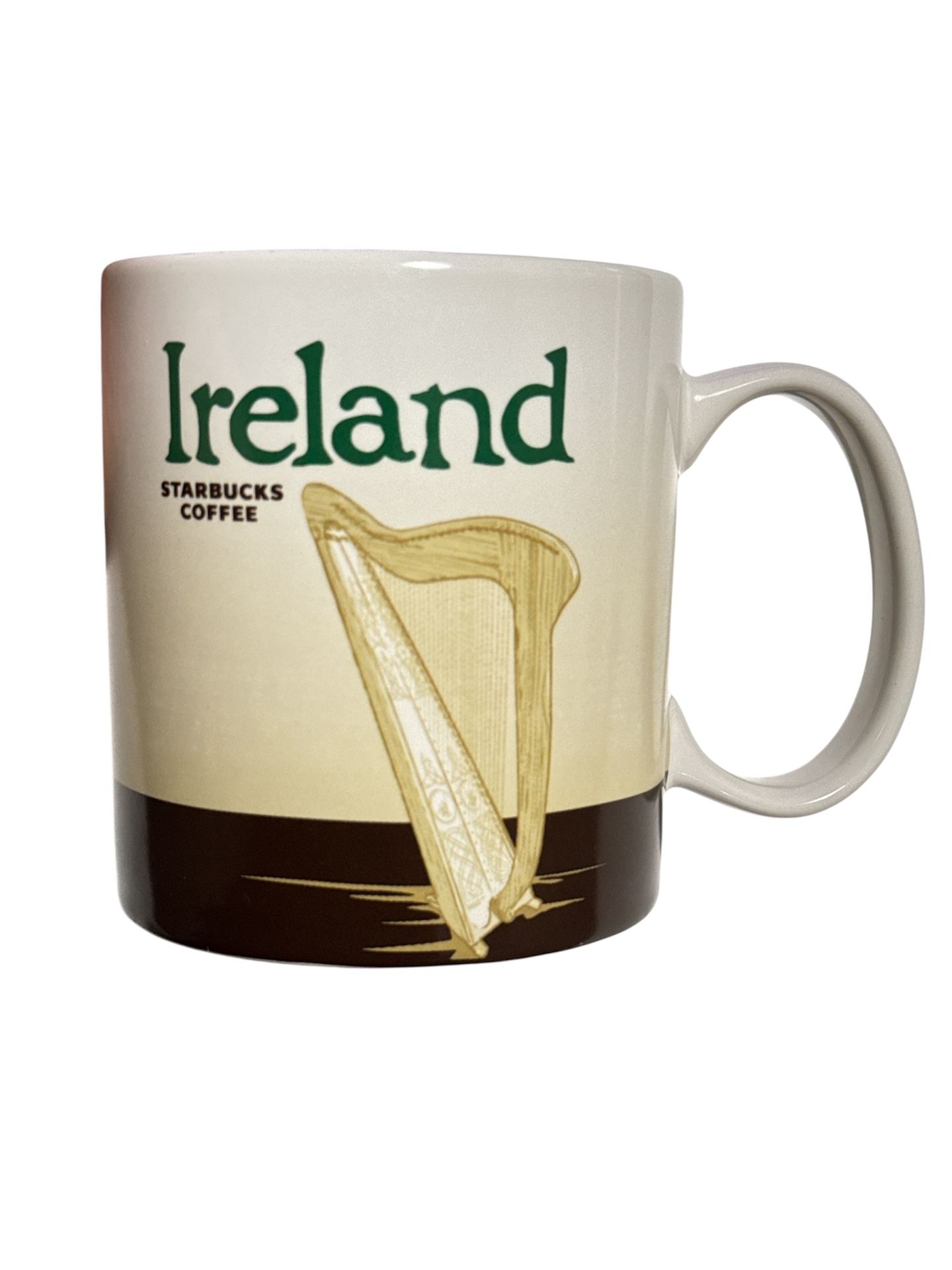 Starbucks Ireland Eire Global Icon Series Coffee Tea Mug Cup 16 oz USED No Flaws